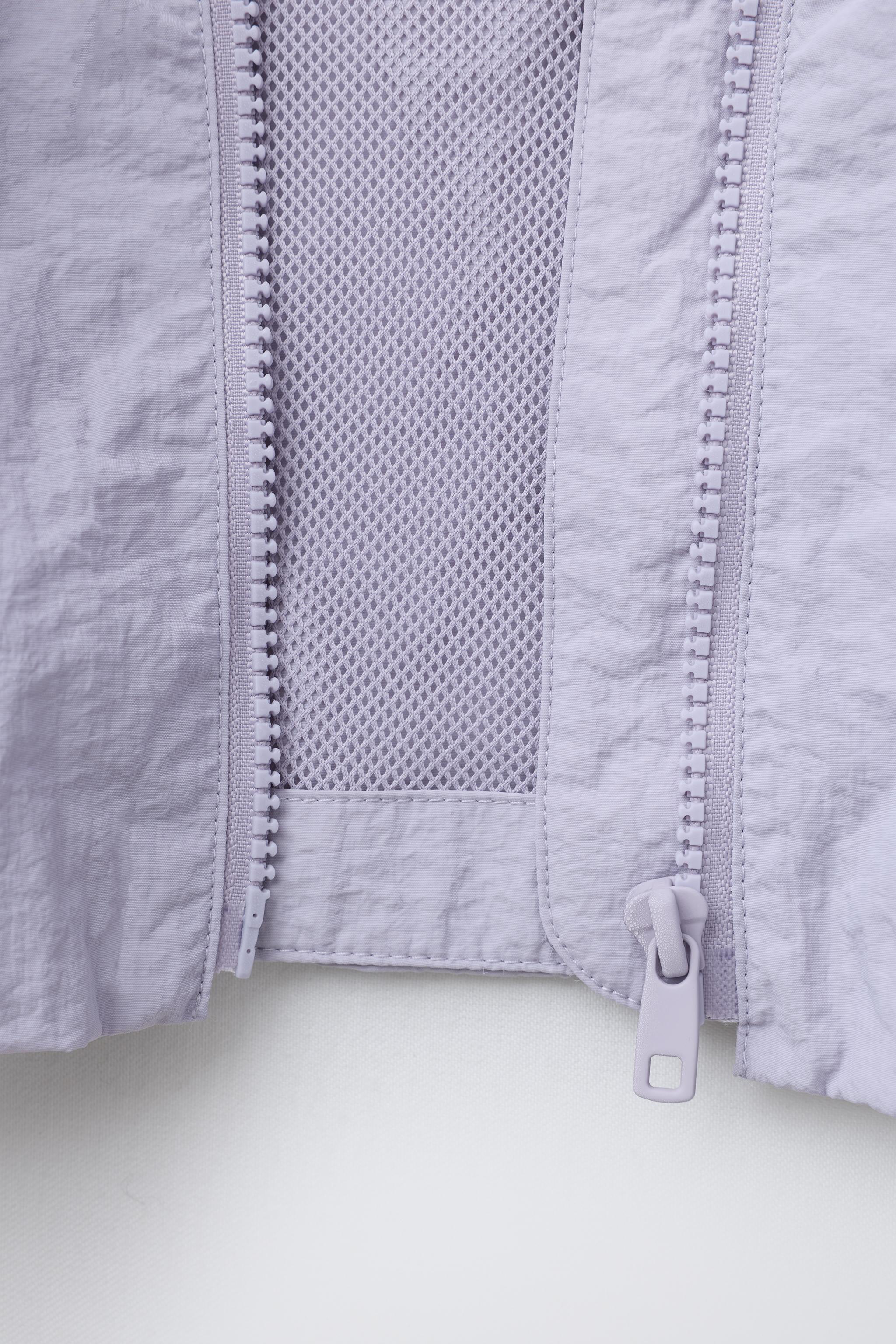 NYLON JACKET WITH CONTRAST PIPING